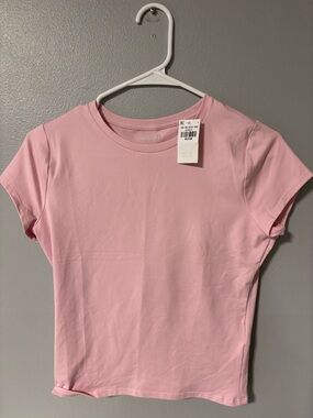 Hollister Light Pink Short-Sleeve Crew Tee